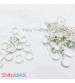 Earring Hooks with Jumping Ring - Silver - 5 Pairs
